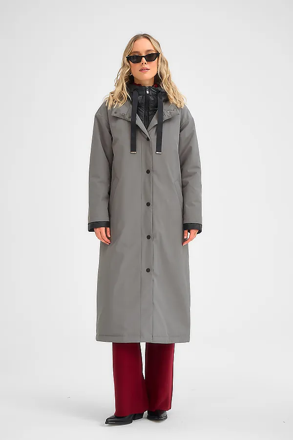  Плащ утепленный HOOPS, хаки - фото 2