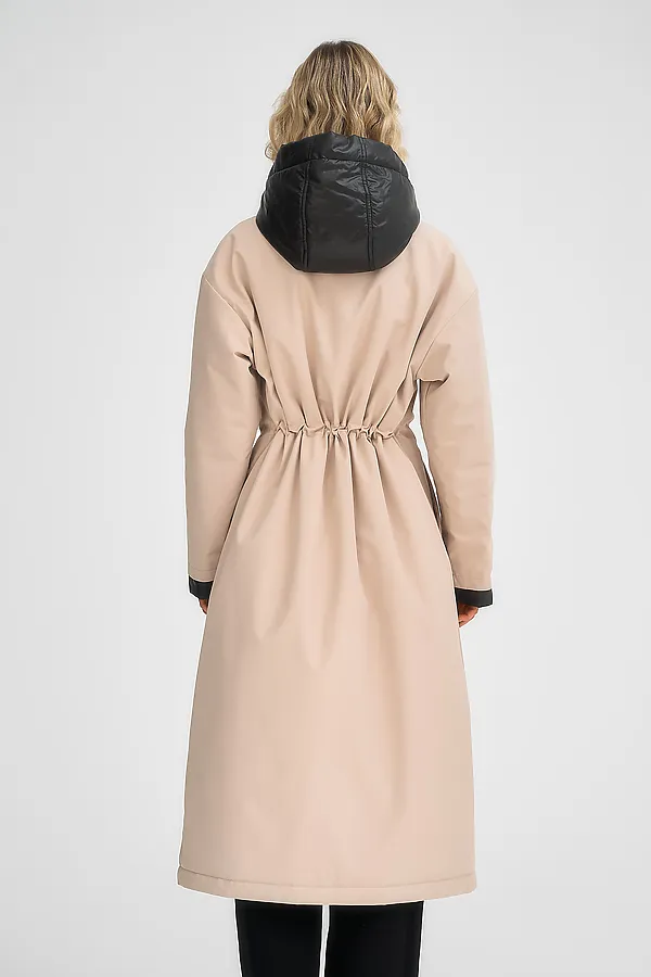 Плащ утепленный HOOPS, бежевый - фото 2