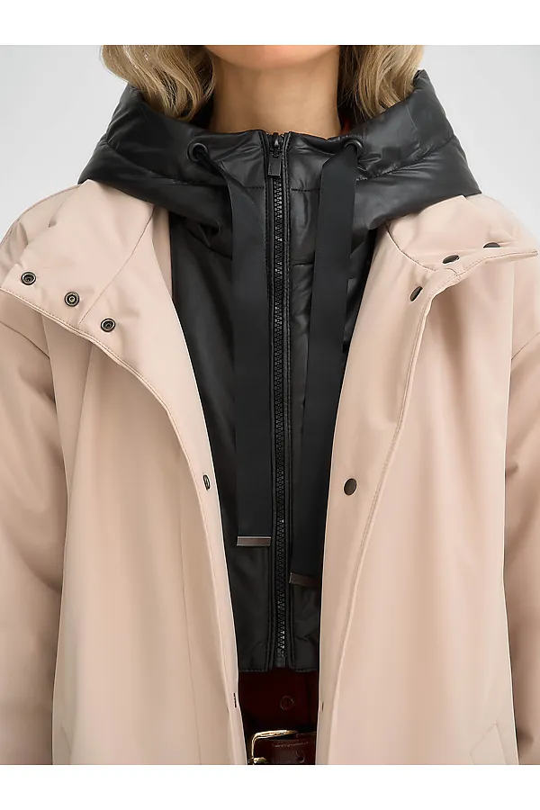 Плащ утепленный HOOPS, бежевый - фото 2