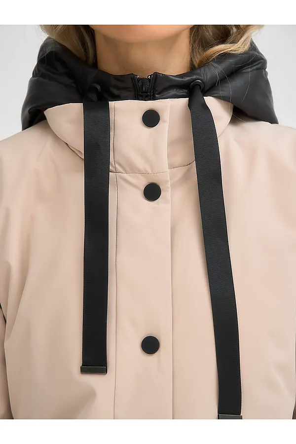 Плащ утепленный HOOPS, бежевый - фото 2