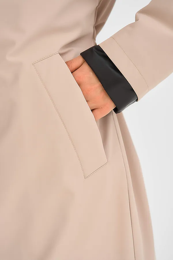 Плащ утепленный HOOPS, бежевый - фото 2