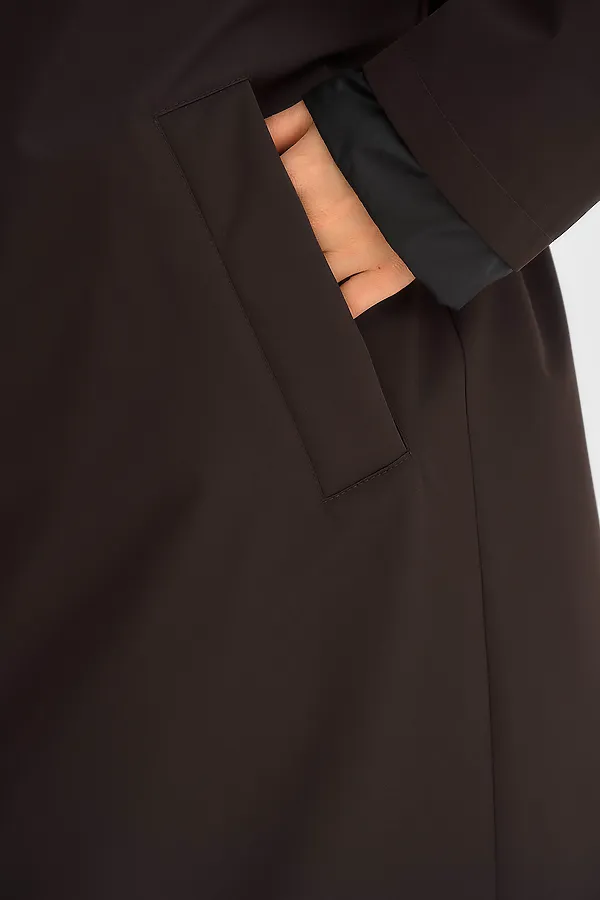 Плащ утепленный HOOPS, коричневый - фото 2