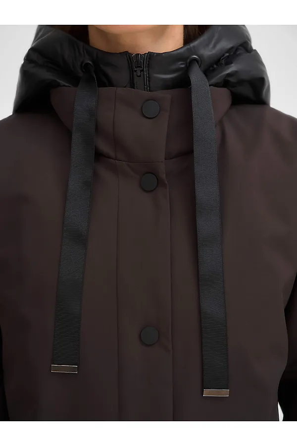 Плащ утепленный HOOPS, коричневый - фото 2