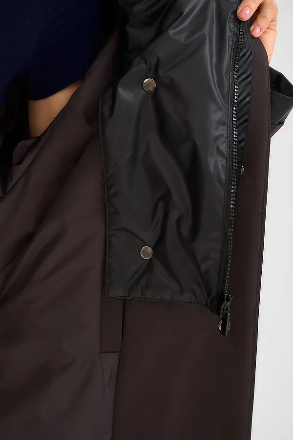 Плащ утепленный HOOPS, коричневый - фото 2