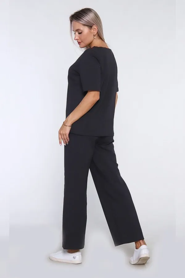 Костюм с брюками 650 НАТАЛИ, черный - фото 2