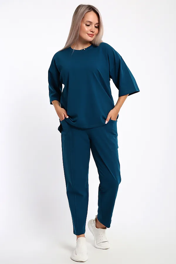 Костюм с брюками 653 НАТАЛИ, волна - фото 2