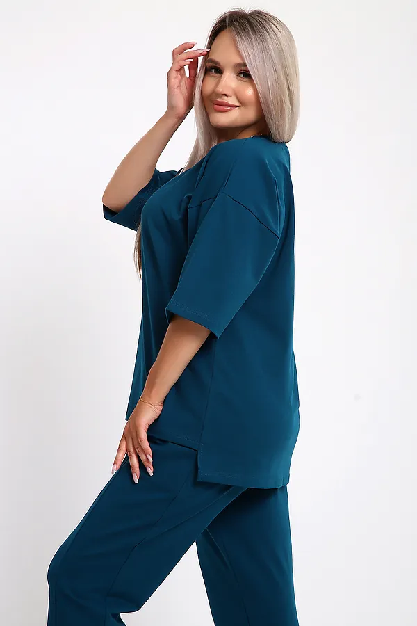 Костюм с брюками 653 НАТАЛИ, волна - фото 2
