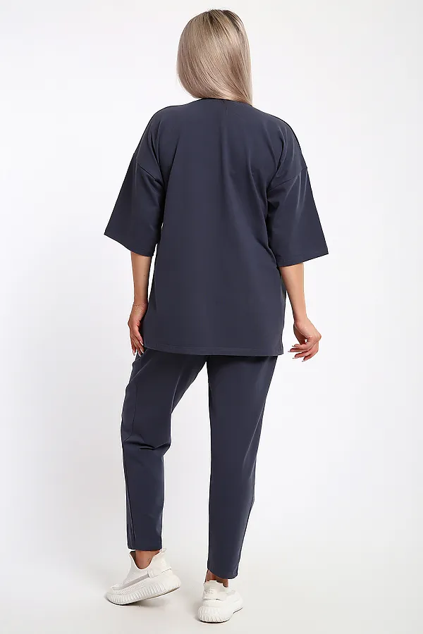 Костюм с брюками 653 НАТАЛИ, серый - фото 2