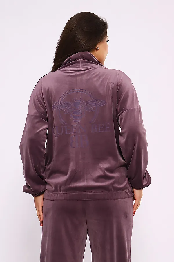 Костюм с брюками 638 Queen Bee НАТАЛИ, лиловый - фото 2