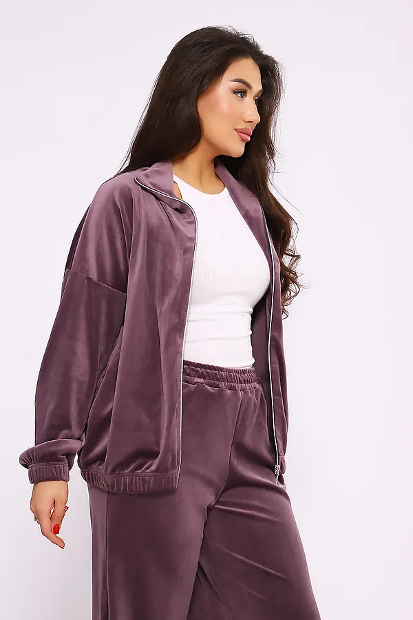 Костюм с брюками 638 Queen Bee НАТАЛИ, лиловый - фото 2