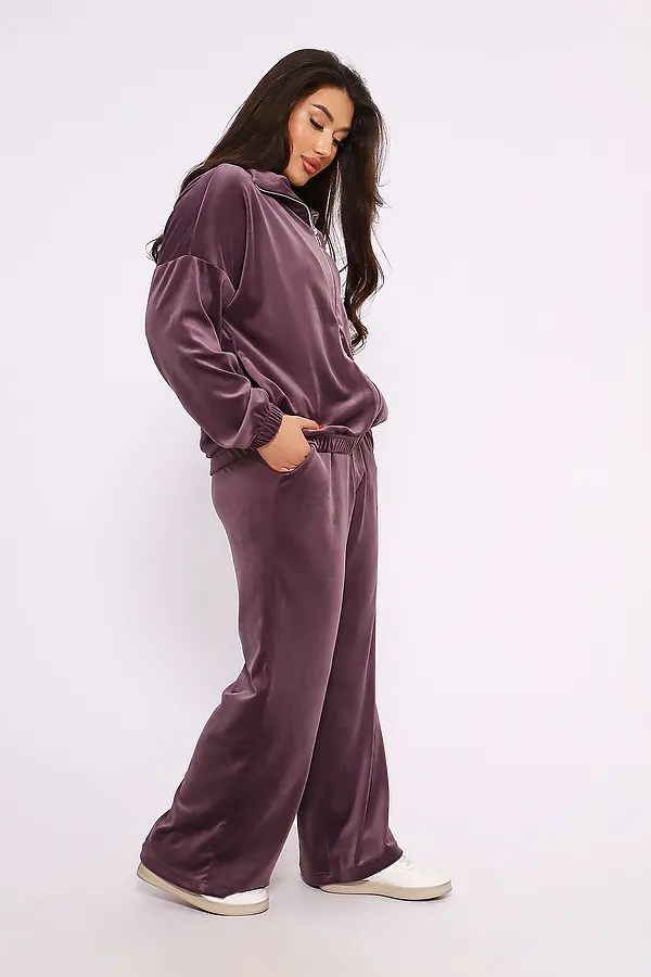 Костюм с брюками 638 Queen Bee НАТАЛИ, лиловый - фото 2