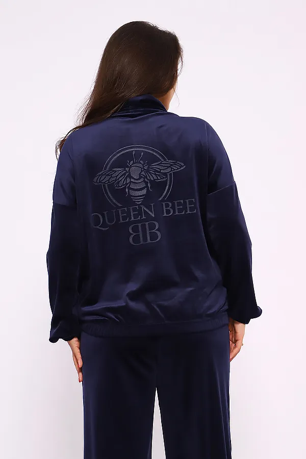 Костюм с брюками 638 Queen Bee НАТАЛИ, темно-синий - фото 2