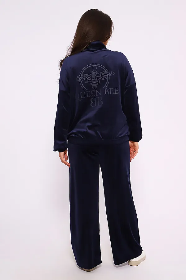Костюм с брюками 638 Queen Bee НАТАЛИ, темно-синий - фото 2