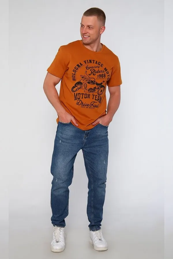 Футболка 2225 Байкер НАТАЛИ, горчичный - фото 2