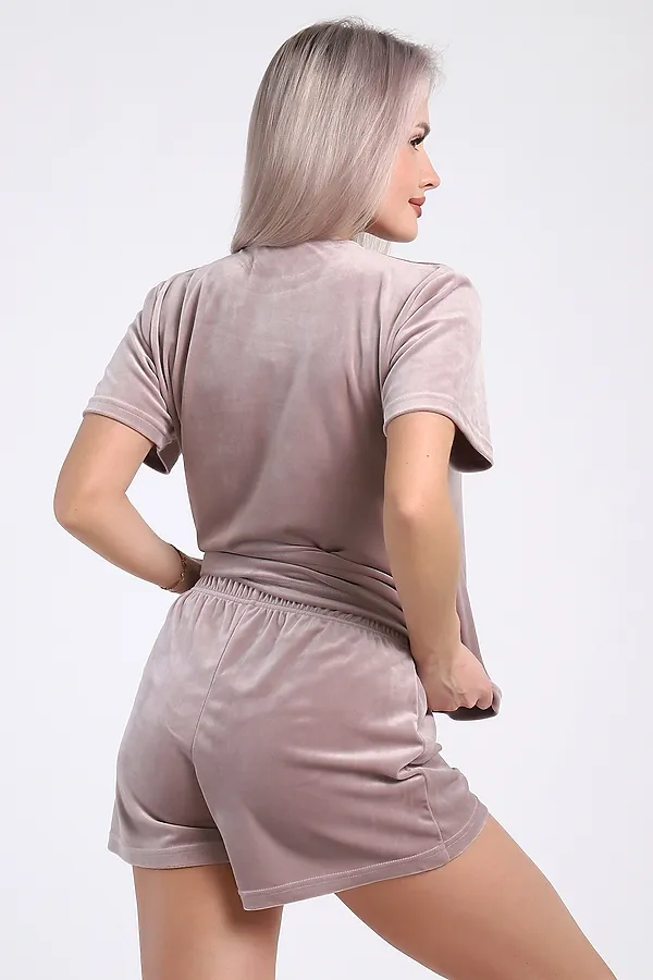 Пижама с шортами 668 НАТАЛИ, капучино - фото 2