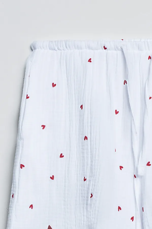 Костюм женский (жакет, шорты) MARK FORMELLE, сердечки на белом - фото 2