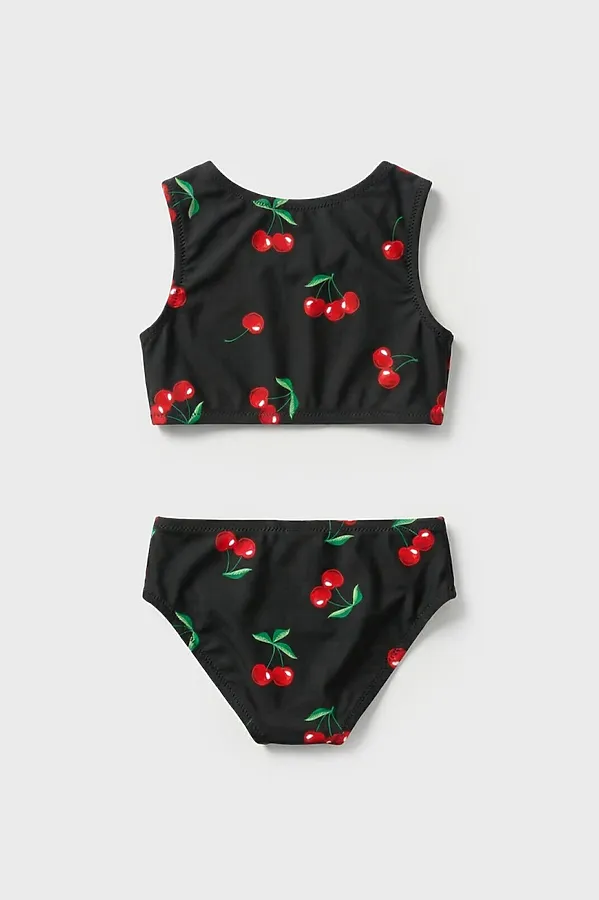 Купальный костюм трикотажный для девочек PLAYTODAY, разноцветный - фото 2