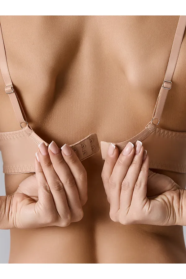Бюстгальтер женский MARK FORMELLE, цветы на телесном - фото 2