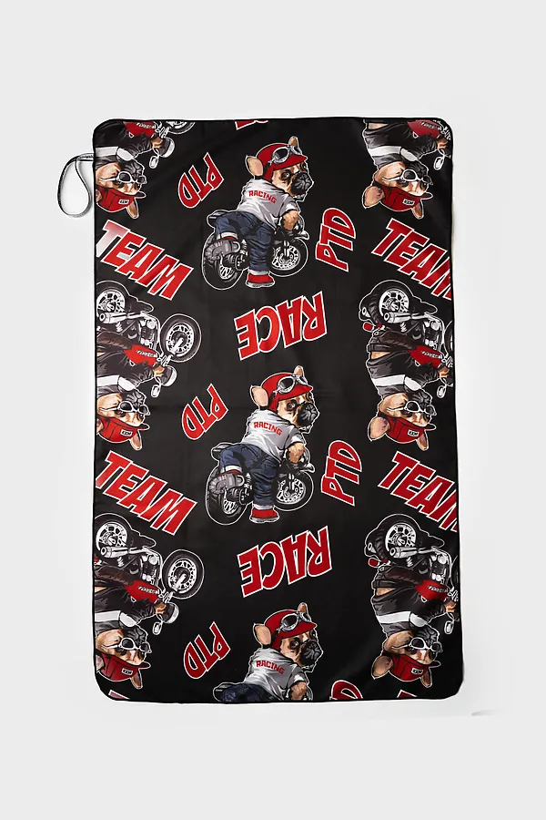 Полотенце текстильное для мальчиков PLAYTODAY, черный,белый,красный - фото 2