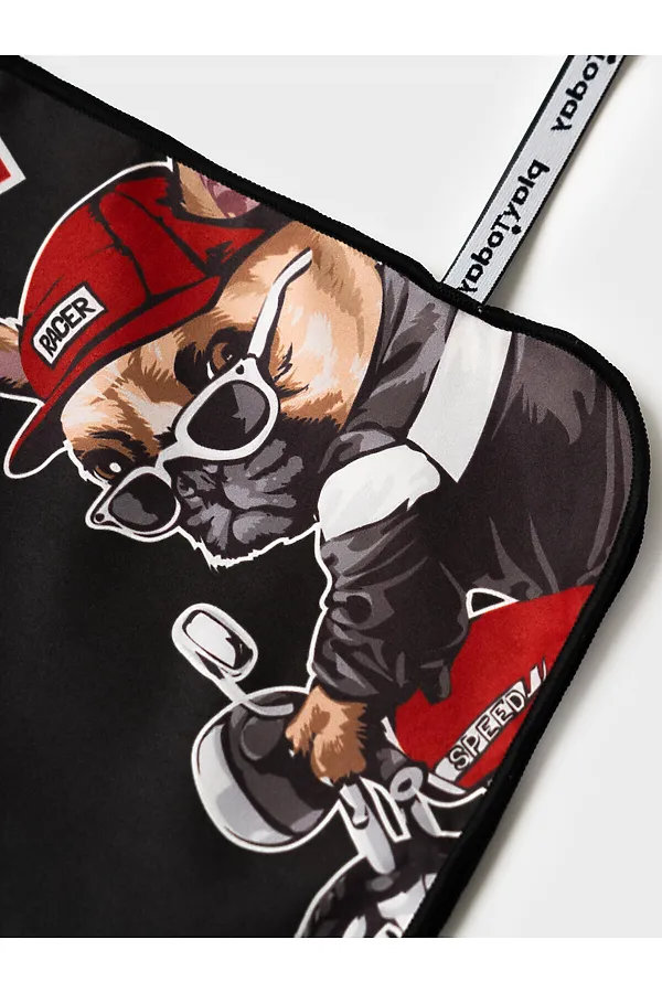 Полотенце текстильное для мальчиков PLAYTODAY, черный,белый,красный - фото 2