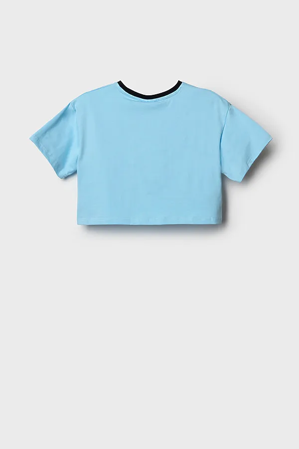 Фуфайка трикотажная для девочек (футболка) PLAYTODAY, голубой - фото 2