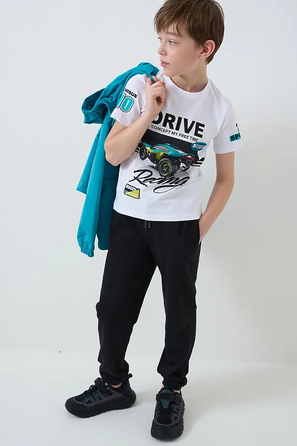 Полуботинки для мальчиков PLAYTODAY, разноцветный,черный - фото 2