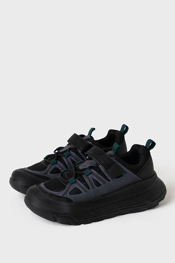 Полуботинки для мальчиков PLAYTODAY, разноцветный,черный - фото 2