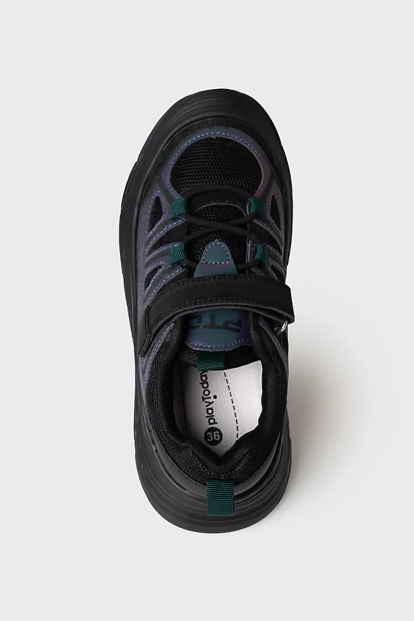 Полуботинки для мальчиков PLAYTODAY, разноцветный,черный - фото 2