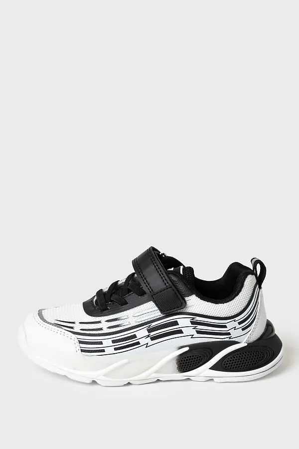 Полуботинки для мальчиков PLAYTODAY, белый,черный - фото 2