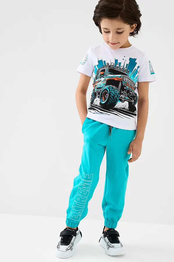 Полуботинки для мальчиков PLAYTODAY, белый,черный - фото 2