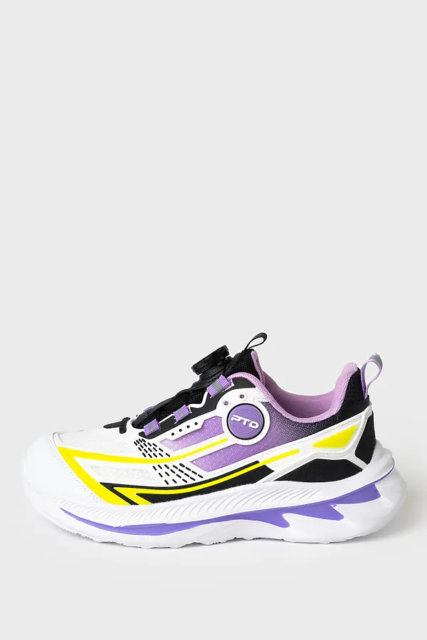 Полуботинки для девочек PLAYTODAY, фиолетовый,зеленый,черный - фото 2