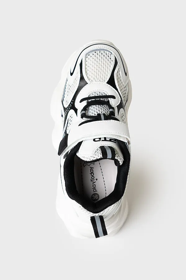 Полуботинки для мальчиков PLAYTODAY, белый,черный - фото 2