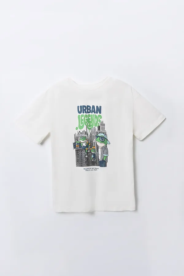 Комплект для мальчиков (джемпер, брюки) MARK FORMELLE, св.молочный +надписи на графите - фото 2