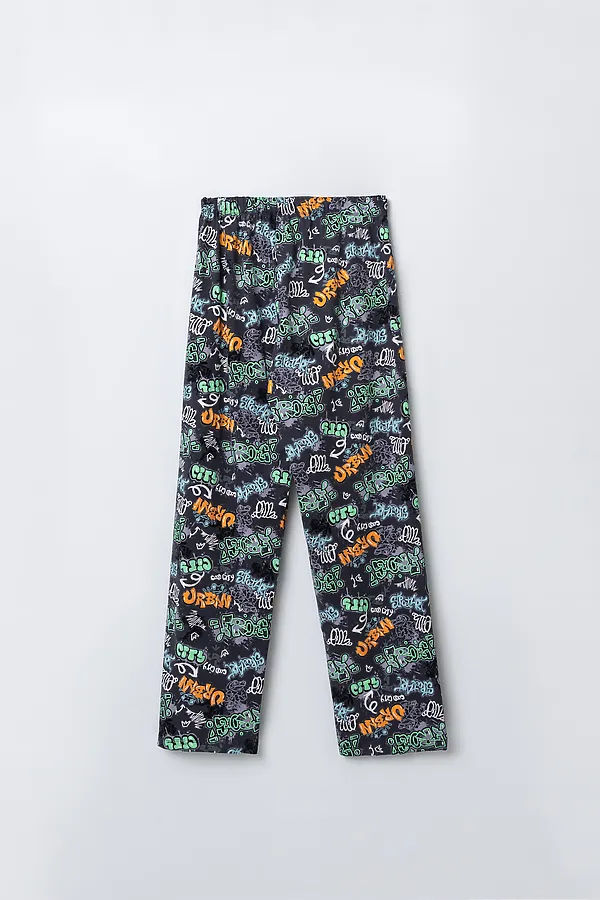 Комплект для мальчиков (джемпер, брюки) MARK FORMELLE, св.молочный +надписи на графите - фото 2