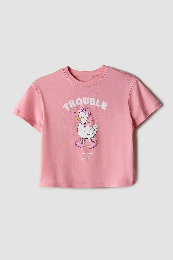 Комплект для девочек (футболка, шорты) MARK FORMELLE, розовый +розово -голубая клетка - фото 2