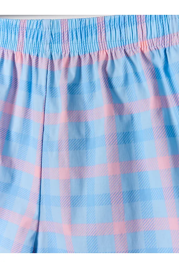 Комплект для девочек (футболка, шорты) MARK FORMELLE, розовый +розово -голубая клетка - фото 2