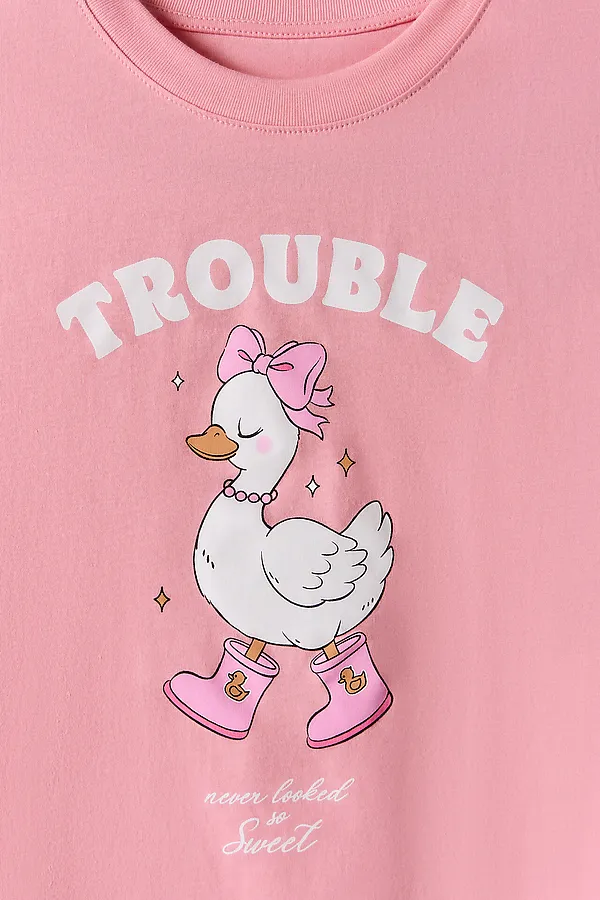 Комплект для девочек (футболка, шорты) MARK FORMELLE, розовый +розово -голубая клетка - фото 2