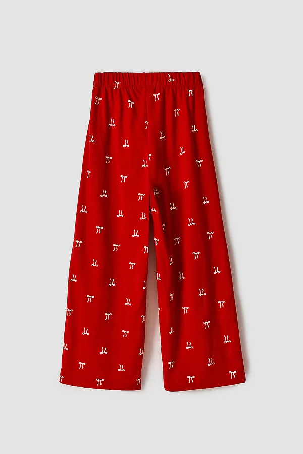 Комплект для девочек (рубашка, брюки) MARK FORMELLE, бантики на красном - фото 2