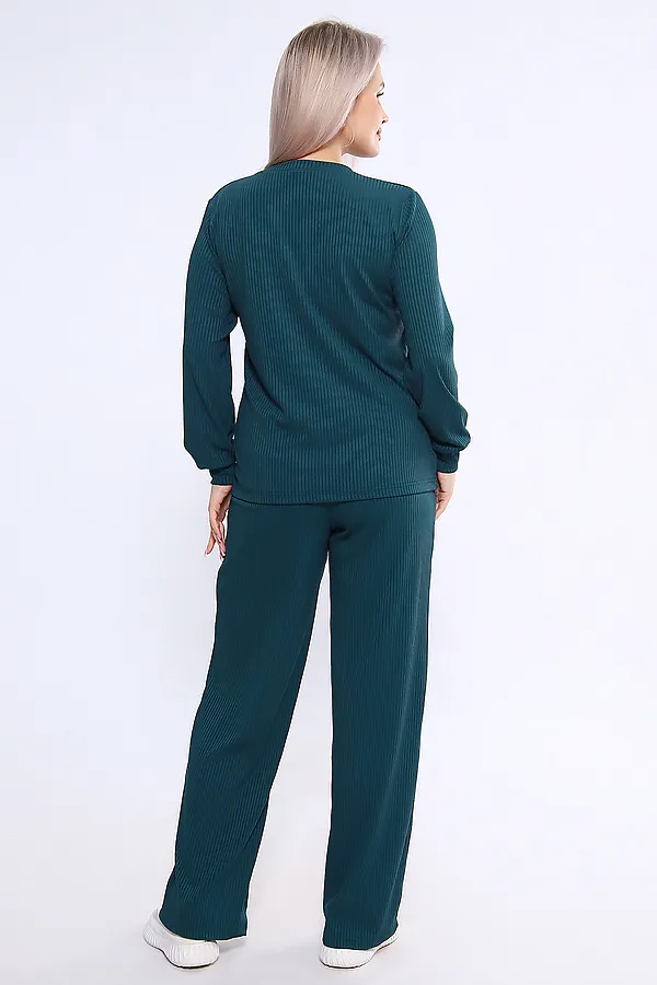 Костюм с брюками 745 НАТАЛИ, изумрудный - фото 2