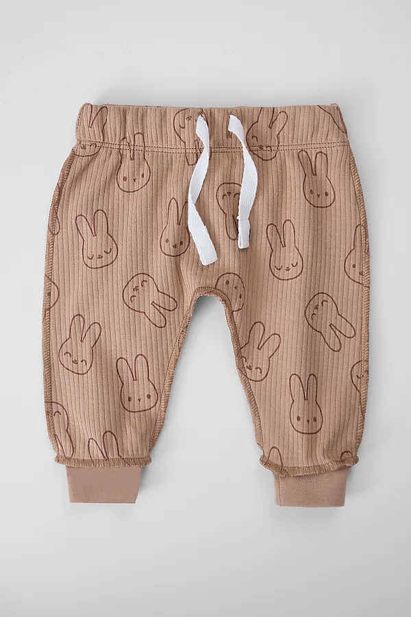 Ползунки детские (2шт.) MARK FORMELLE, зайки на бежевом +зайчата на св.зеленом - фото 2
