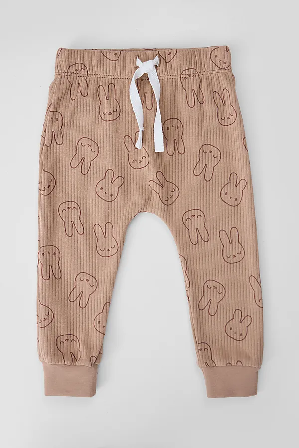 Ползунки детские (2шт.) MARK FORMELLE, зайки на бежевом +зайчата на св.зеленом - фото 2