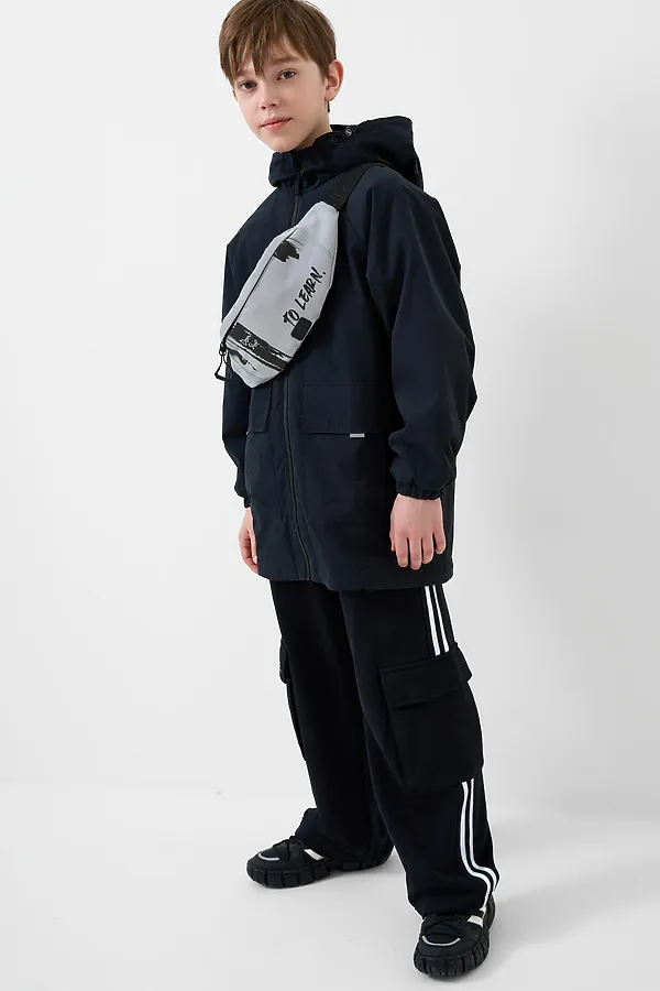 Полуботинки для мальчиков PLAYTODAY, черный,белый - фото 2