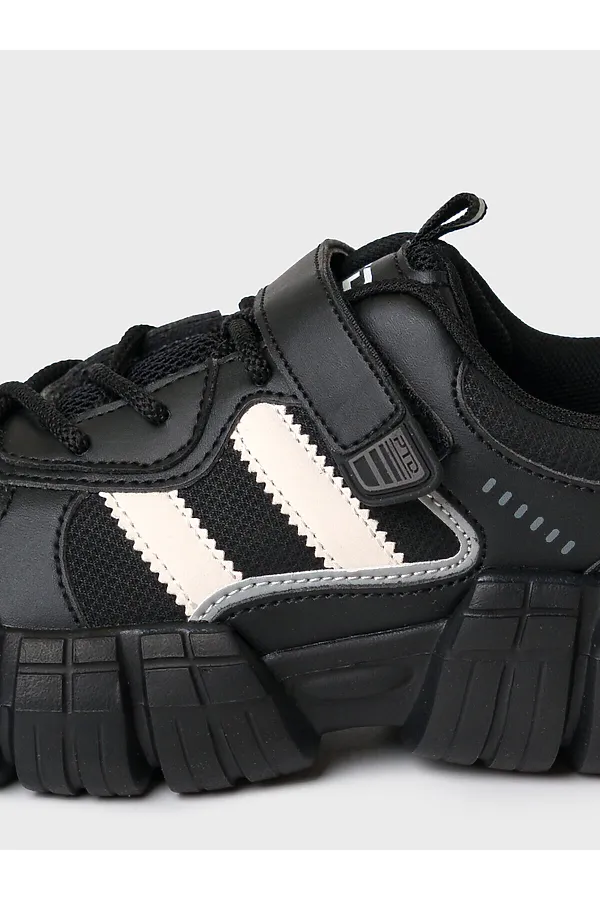 Полуботинки для мальчиков PLAYTODAY, черный,белый - фото 2