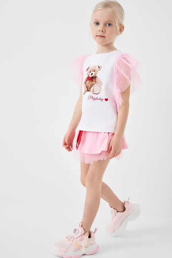 Полуботинки для девочек PLAYTODAY, розовый - фото 2