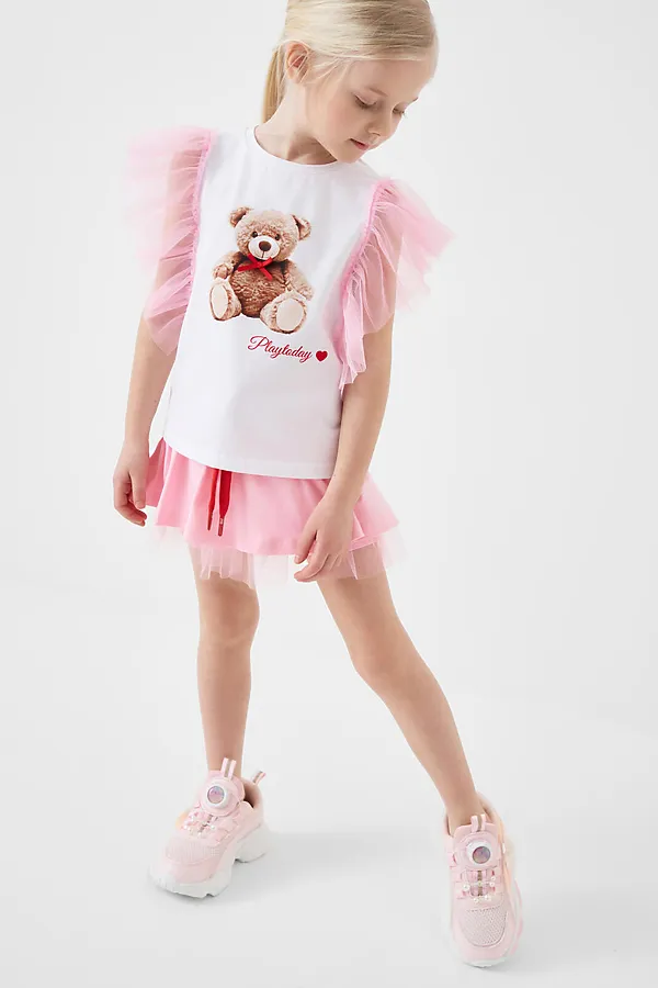 Полуботинки для девочек PLAYTODAY, розовый - фото 2