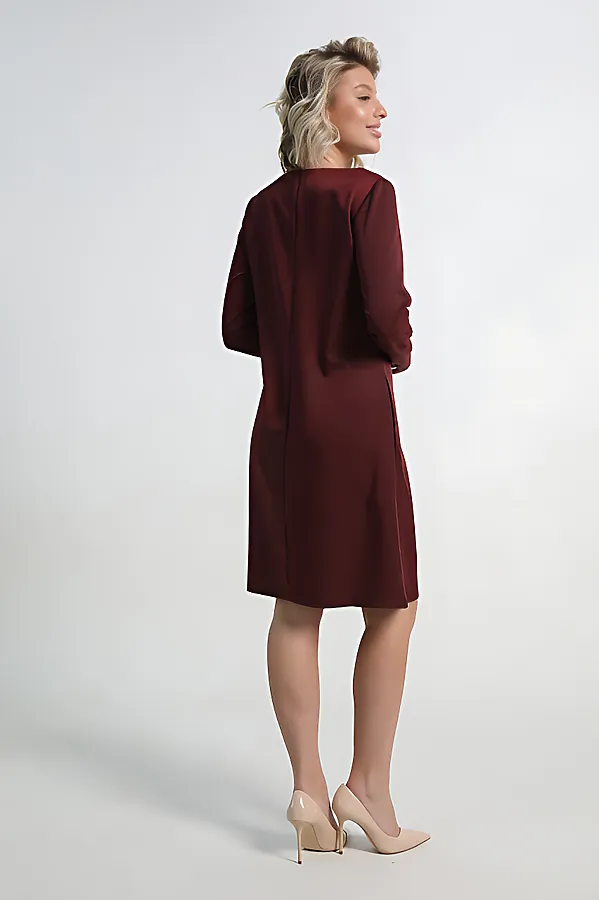 Платье Незнакомка LADY TAIGA, бордовое - фото 2