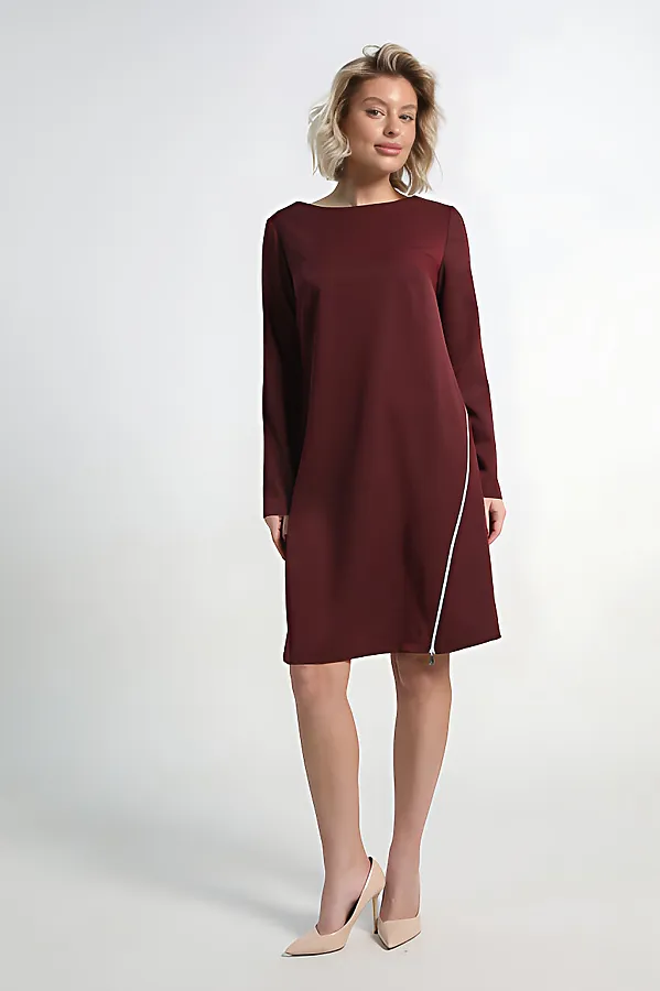 Платье Незнакомка LADY TAIGA, бордовое - фото 2