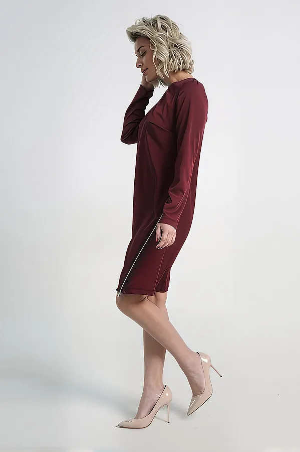 Платье Незнакомка LADY TAIGA, бордовое - фото 2