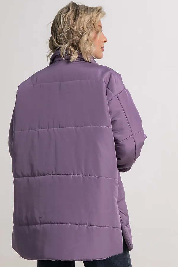 Куртка демисезонная Асель LADY TAIGA, фиолетовая - фото 2