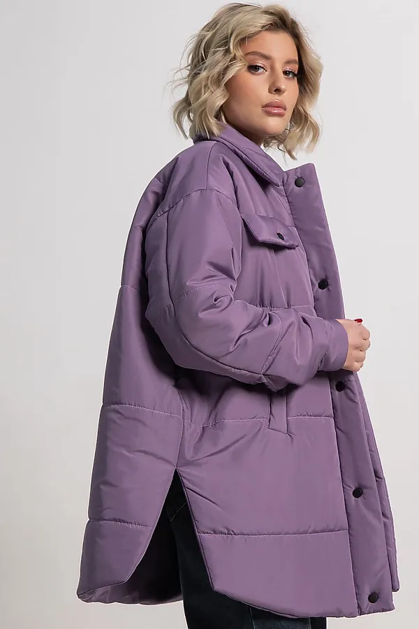 Куртка демисезонная Асель LADY TAIGA, фиолетовая - фото 2